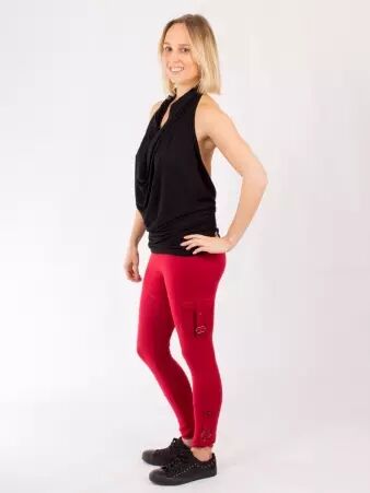 Legging Urbex Festival Rouge v�tement stretch graphique