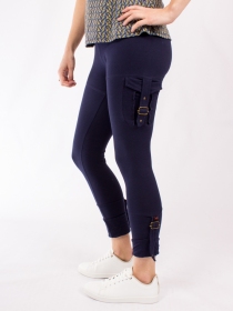 Legging Urbex Festival Navy legging navy urbex au rendu structur&eacute;