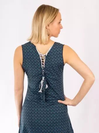 Robe Papaya Dandy Dots bleu robe fluide