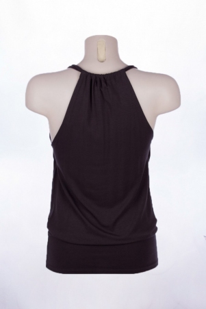 Top Fidji b�nitier gris top fluide au style �pur�