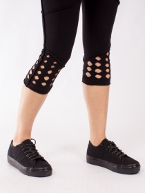 Legging Lazer cut Noir legging noir lazer cut au style affirm&eacute;
