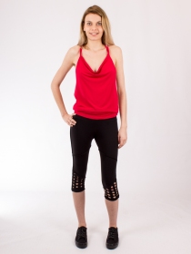 Legging Lazer cut Noir v&ecirc;tement stretch polyvalent et moderne