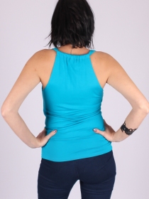 Top Fidji b&eacute;nitier turquoise top f&eacute;minin &agrave; esprit estival