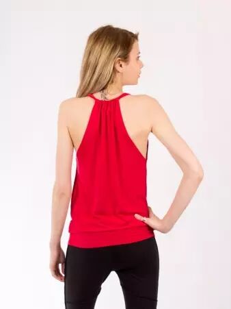 Top Fidji b�nitier rouge top fluide � caract�re affirm�