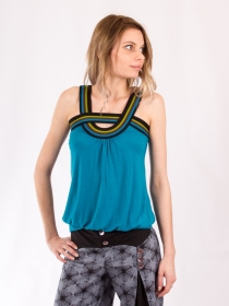 Top Lila Bleu P&eacute;trole