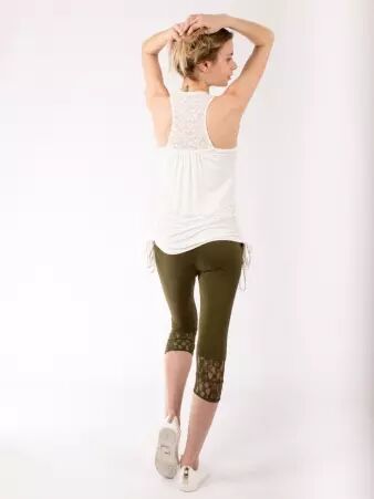 Legging Barok kaki legging kaki imprim� au style urbain