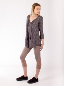 Legging Barok Gris v&ecirc;tement stretch confortable &agrave; l'esth&eacute;tique sobre