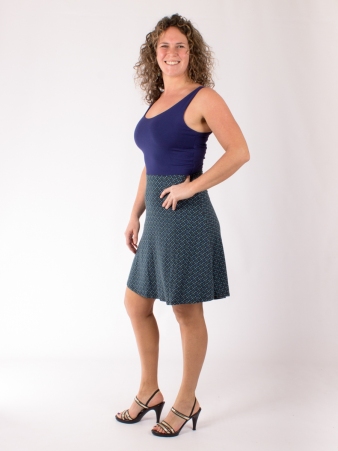 Robe Paquita Dandy dots bleu coupe fluide