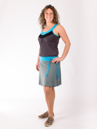 Robe Noum�a Graphisquare robe fluide graphique