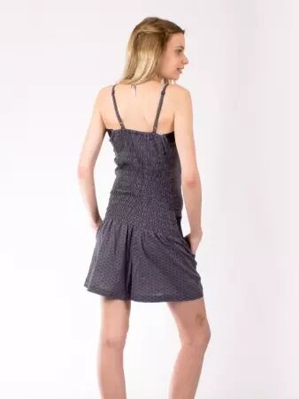 Combi-bustier Asanoha Gris combinaison moderne � l'esth�tique minimaliste
