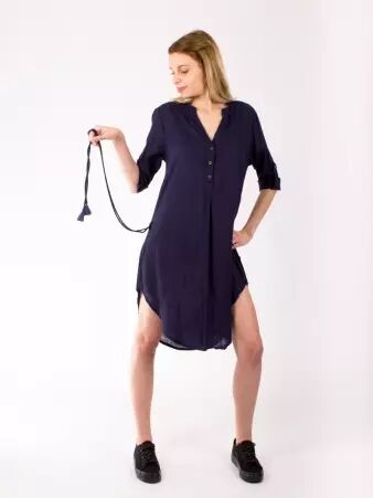 Blouse chemisier Noir au design cr�atif et identit� LILALILOU