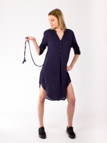 Blouse chemisier Noir cr&eacute;ation au caract&egrave;re artistique affirm&eacute;