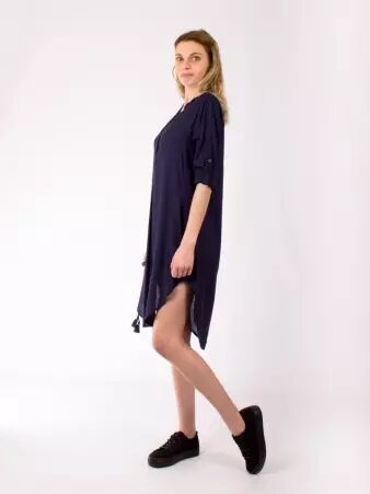Blouse chemisier Noir au design cr�atif et identit� LILALILOU