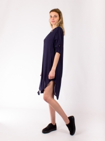 Blouse chemisier Noir au langage visuel singulier et moderne