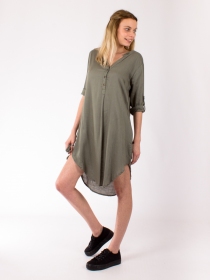 Blouse chemisier Olivine pi&egrave;ce originale au style expressif