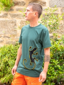 Tee shirt Gecko Climbing Vert kaki t-shirt gecko vert kaki nature