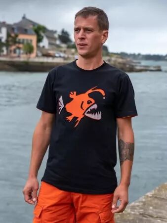 Tee shirt Lophiiformes Noir t-shirt abyssal noir graphique