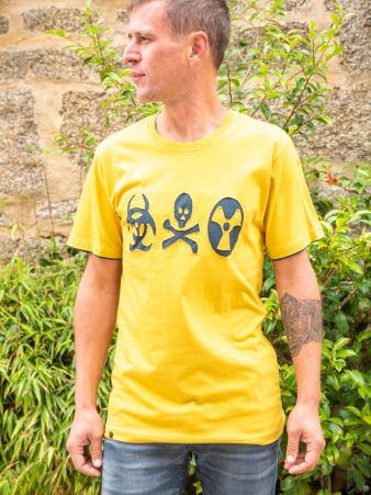 Tee shirt Nuclear Jaune t-shirt nucl�aire jaune graphique