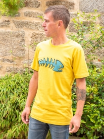 Tee shirt Poisson jaune t-shirt poisson jaune illustration solaire