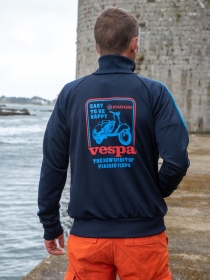 Veste Vespa Vintage Bleu Electric