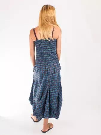 Robe Cayo Cako Yawari Bleu robe bleue � motif japonais