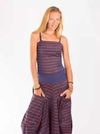 Robe Cayo Cako Yawari Rouge robe rouge � imprim� traditionnel
