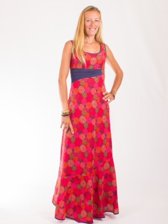Robe Samana Rainbow Splash Rouge robe fluide multicolore expressive