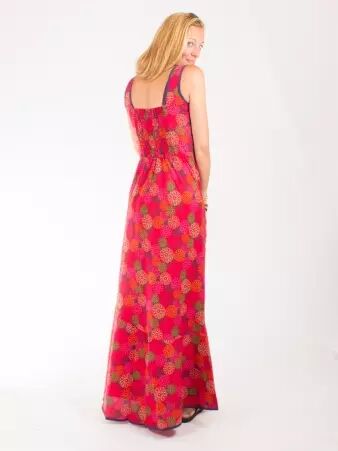 Robe Samana Rainbow Splash Rouge robe fluide multicolore expressive