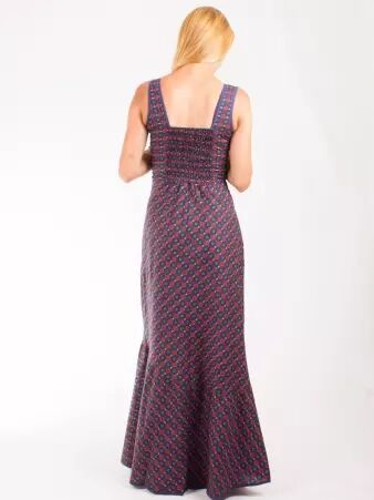 Robe Samana Yawari Rouge robe fluide � motif ethnique rouge