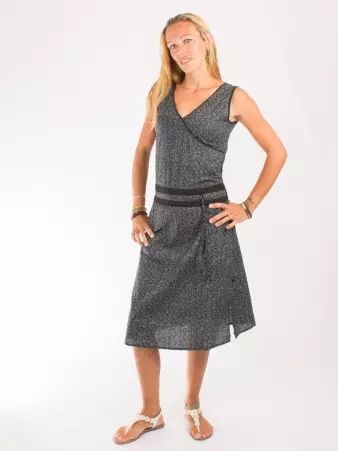 Robe Nagoya Galaxy vert au style boh�me graphique