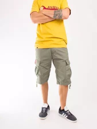 Molecule short 55002 Kaki short Molecule kaki � l'esth�tique militaire