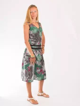 Robe Nagoya Ka'ula � motif artistique et ligne fluide