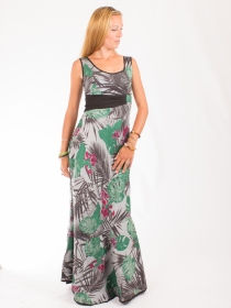 Robe Samana Ka'ula robe fluide &agrave; imprim&eacute; hawa&iuml;en