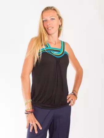 Top Lila Noir top f�minin noir intemporel