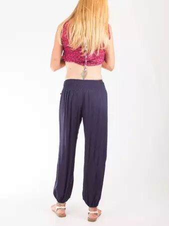 Pantalon Guarani Navy v�tement f�minin confortable et fluide