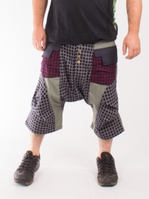 Sarouel Urban style tartan patchwork mix sarouel patchwork tartan multicolore