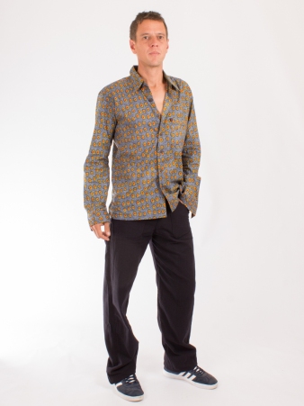 Chemise Galaxy jaune accessoire mode au style contemporain