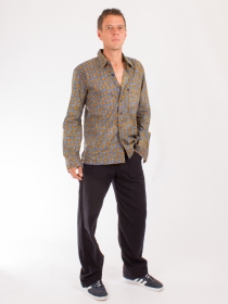 Chemise Galaxy jaune accessoire mode au style contemporain