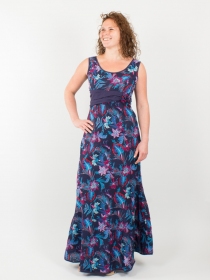 Robe Samana Royal Orchid robe fluide &agrave; imprim&eacute; floral raffin&eacute;