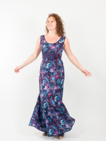 Robe Samana Royal Orchid robe f&eacute;minine &agrave; motif sophistiqu&eacute;