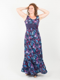 Robe Samana Royal Orchid robe graphique d'inspiration florale