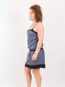 Robe Cha&iuml;ma Asanoha Stone robe boh&egrave;me aux teintes naturelles