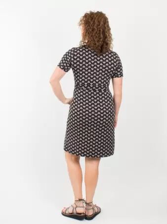 Robe Thia Ankara Graphite robe boh�me en tissu ankara graphite