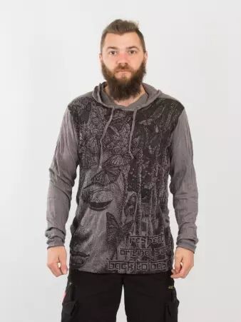 Hoodie Butterfly Bouddha Stone v�tement chaud � l'esth�tique moderne et facile � associer