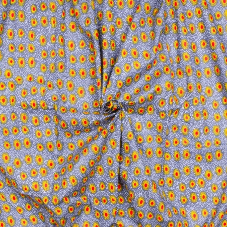 Tissu Galaxy Jaune tissu galaxy jaune motif cosmique vibrant