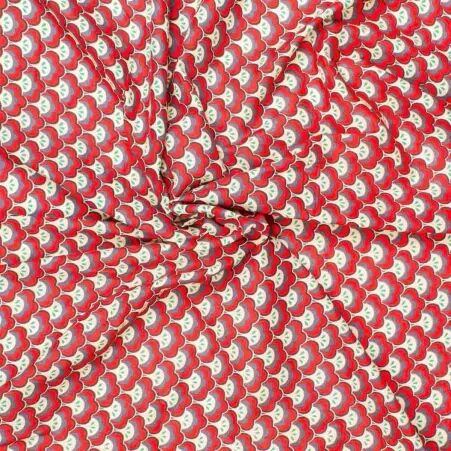 Tissu Menka Rouge tissu menka rouge inspiration africaine