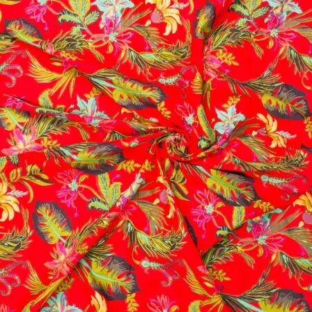 Tissu Royal Orchid Rouge tissu rouge orchid�e graphique