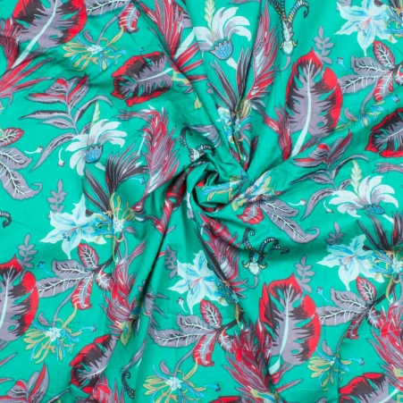 Tissu Royal Orchid Vert tissu royal orchid vert luxuriant