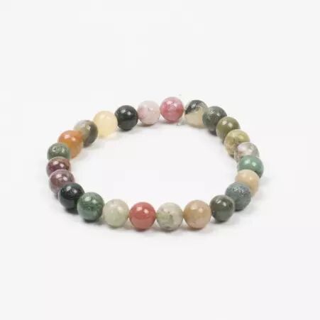 Bracelet Agate Indienne accessoire textile au look moderne
