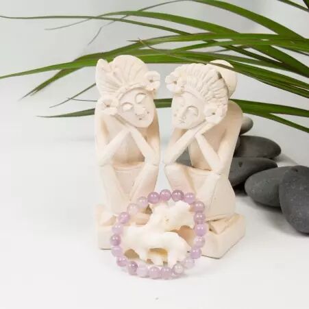 Bracelet Am�thyste accessoire textile au look moderne